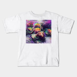 Psychedelic Roses Kids T-Shirt